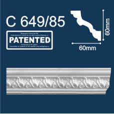Плинтус потолочный 649/85 Резной/61*69/2м